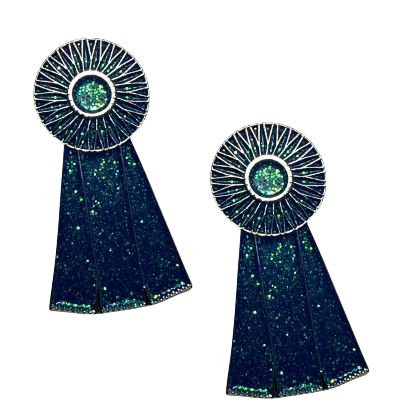 Blue Ribbon Number Pin Charms