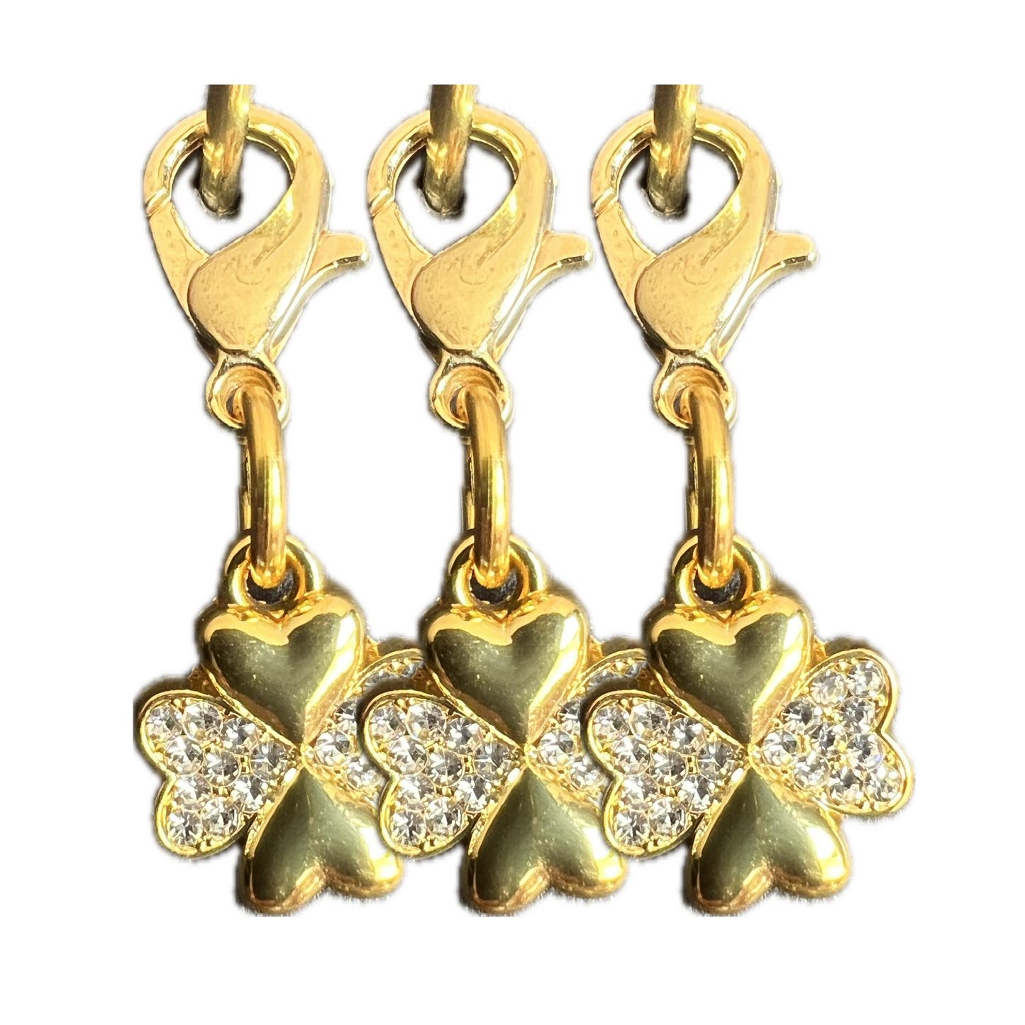 Lucky Clover Gold Braid Charm