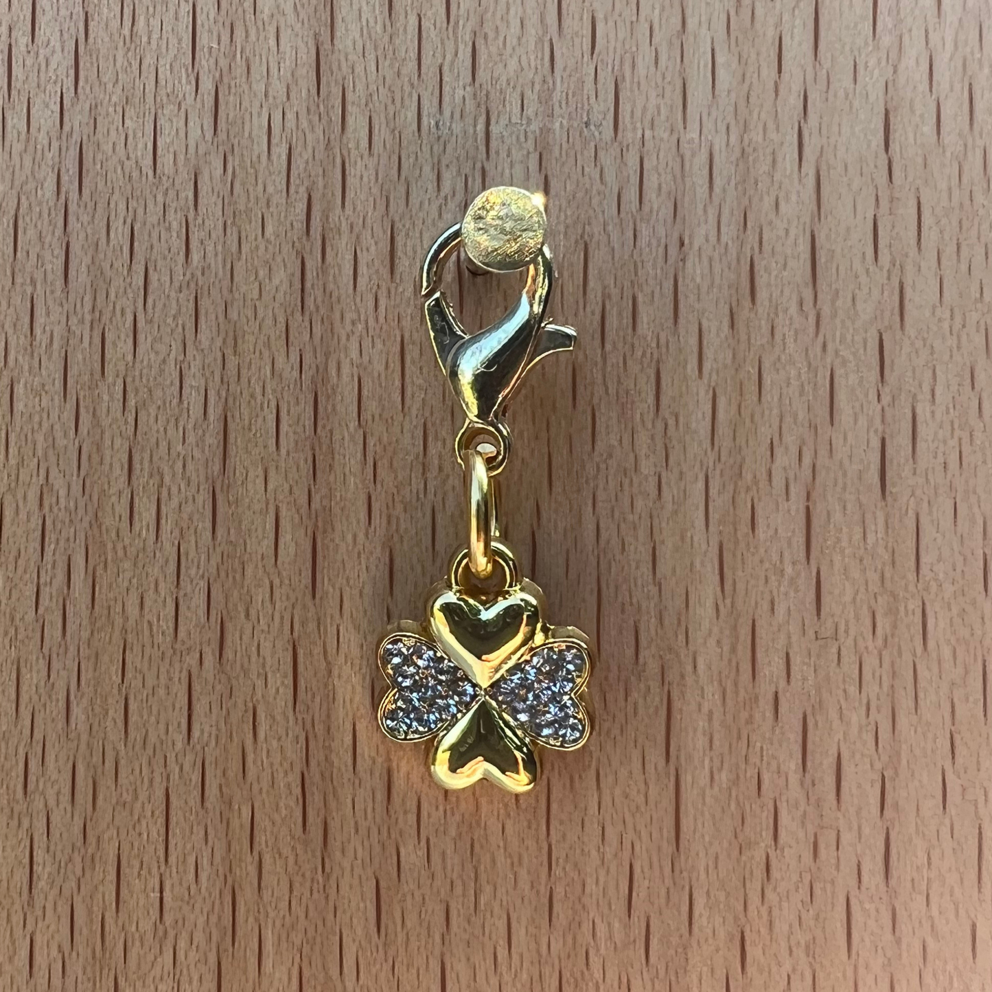 Lucky Clover Gold Braid Charm