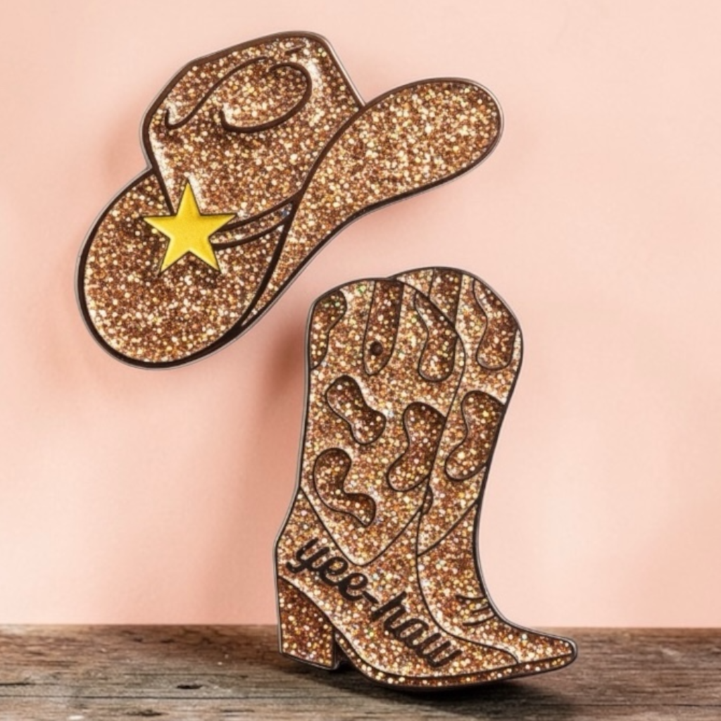 Cowgirl Number Pin Charms