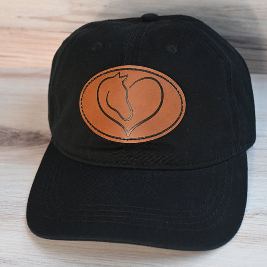 DBC Cotton Baseball Hat - Heart Horse