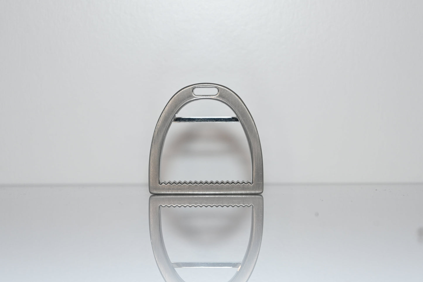 Brushed Silver Stirrup Buckle