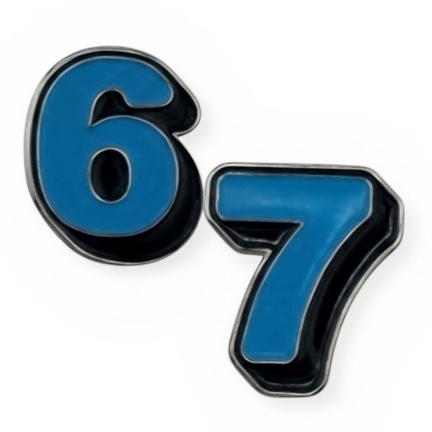 Six Seven Number Pin Charms