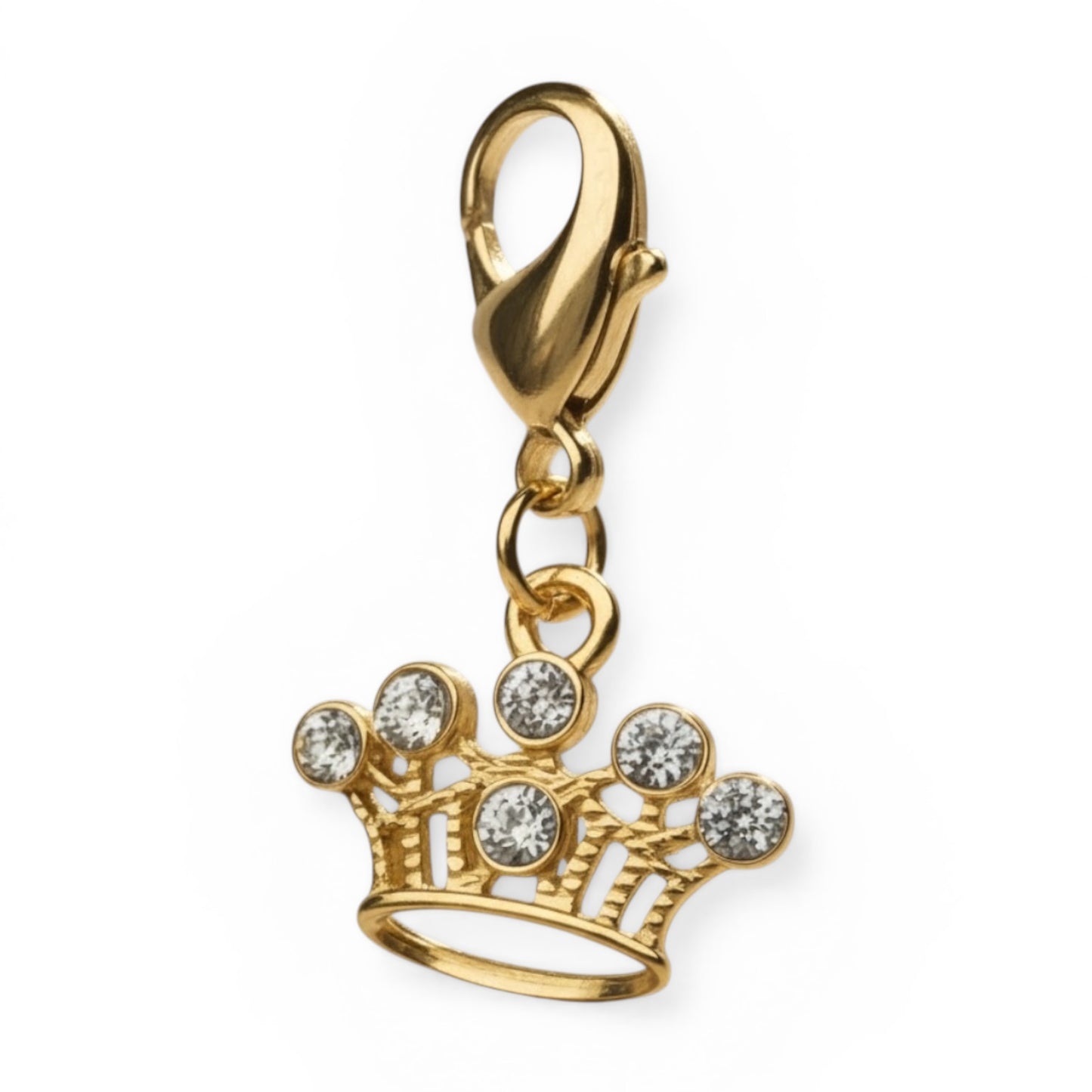 Sparkly Crown Braid Charm
