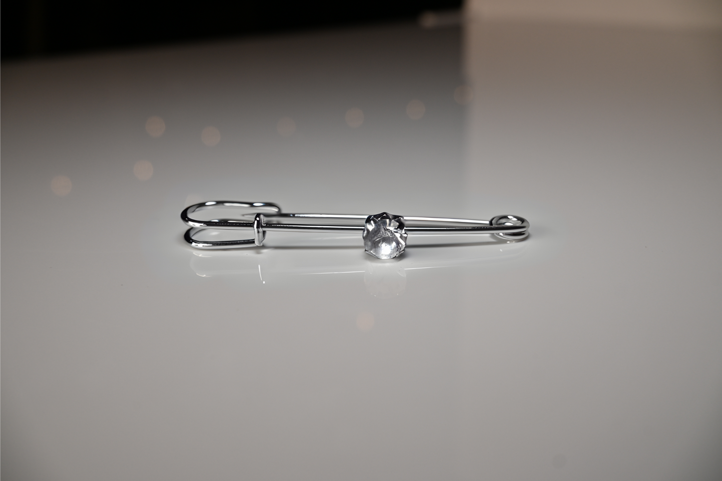 DBC Stock Pin - Silver Sparkly Diamond