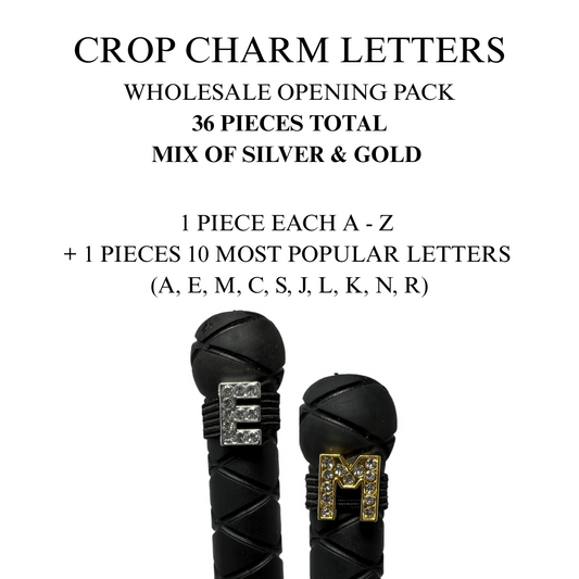 a4. Wholesale Crop Charm Silver & Gold Letter Pack