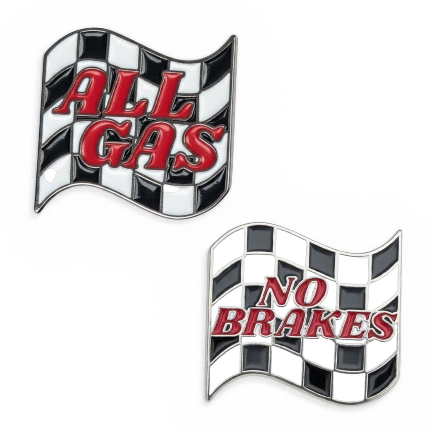 All Gas No Brakes Number Pin Charms