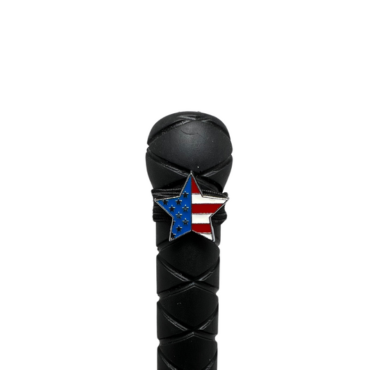 American Flag Star Crop Charm
