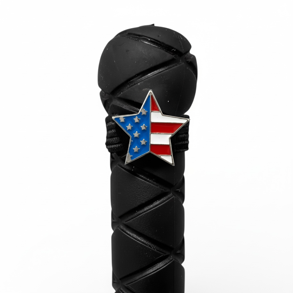 American Flag Star Crop Charm