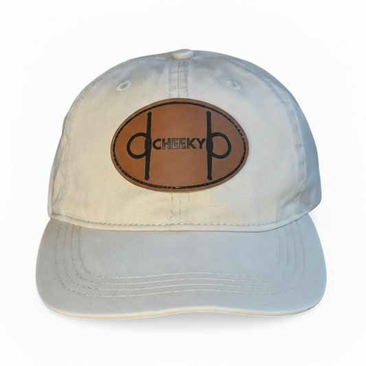 Cheeky - Leather Patch Cotton Baseball Hat