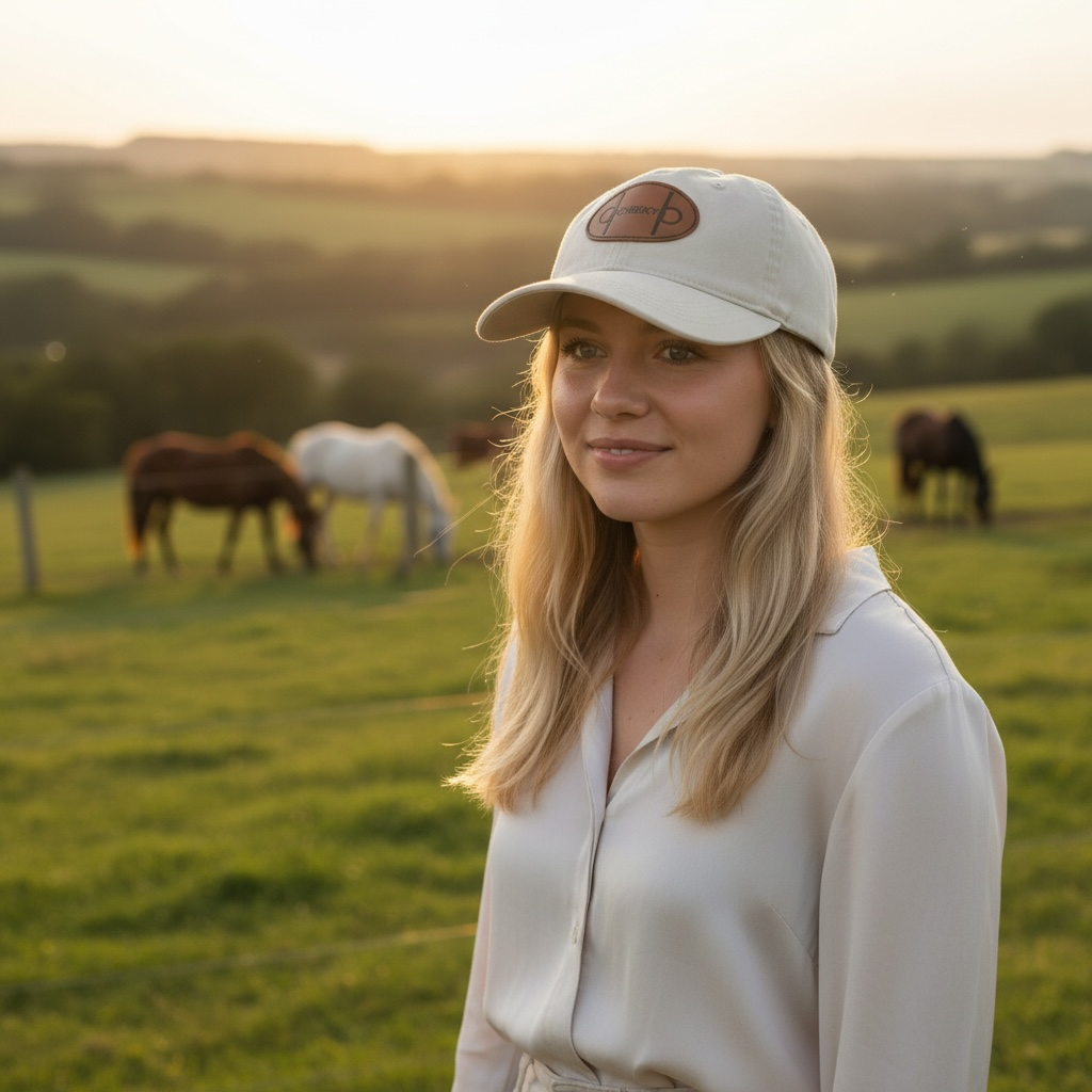 Cheeky - Leather Patch Cotton Baseball Hat