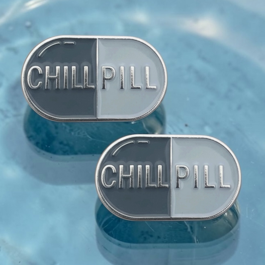 Chill Pill Number Pin Charms