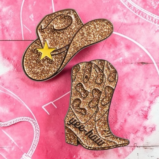 Cowgirl Number Pin Charms