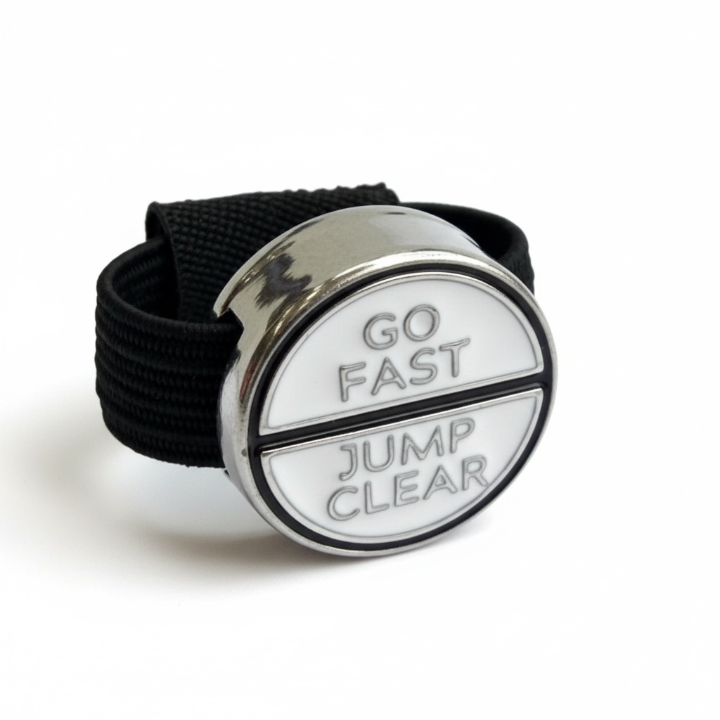 Go Fast Jump Clear Crop Charm