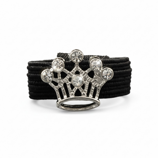 Silver Crown Crop Charm