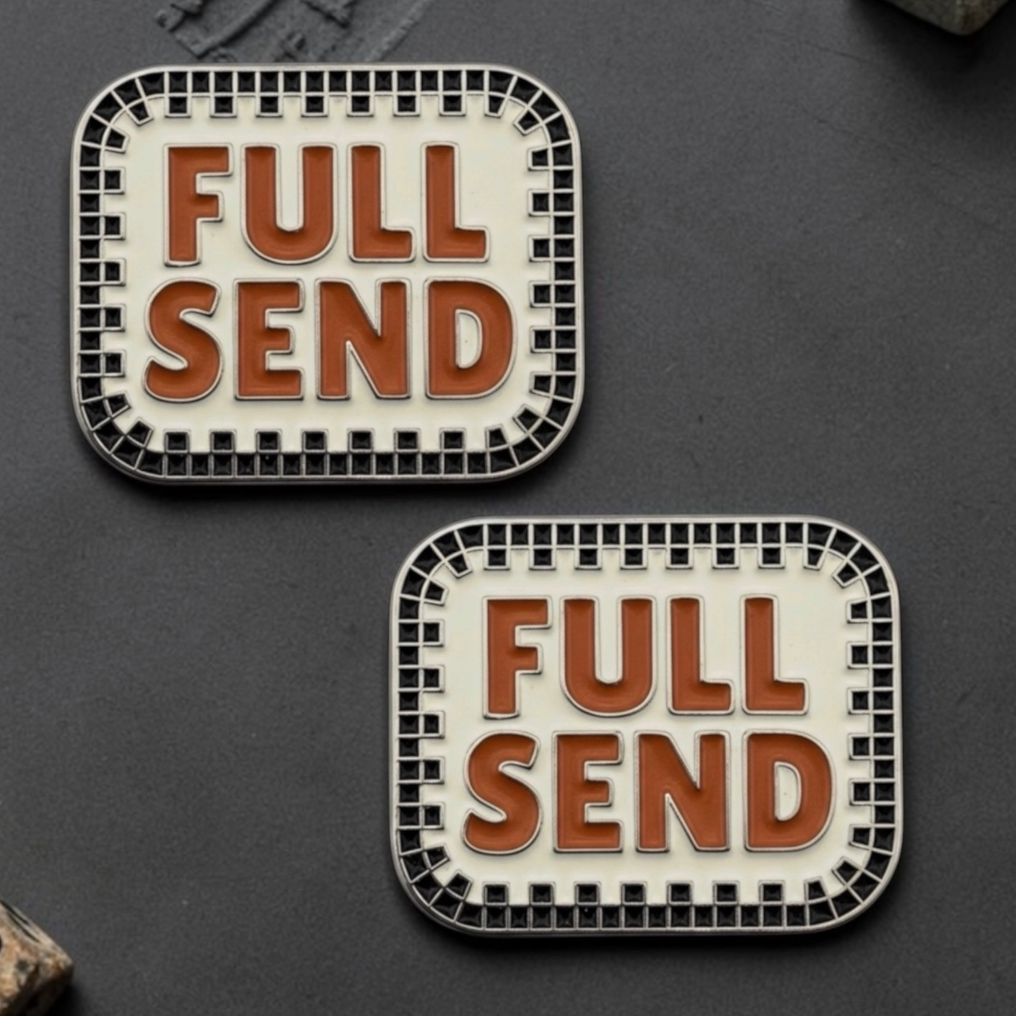 Full Send Number Pin Charms