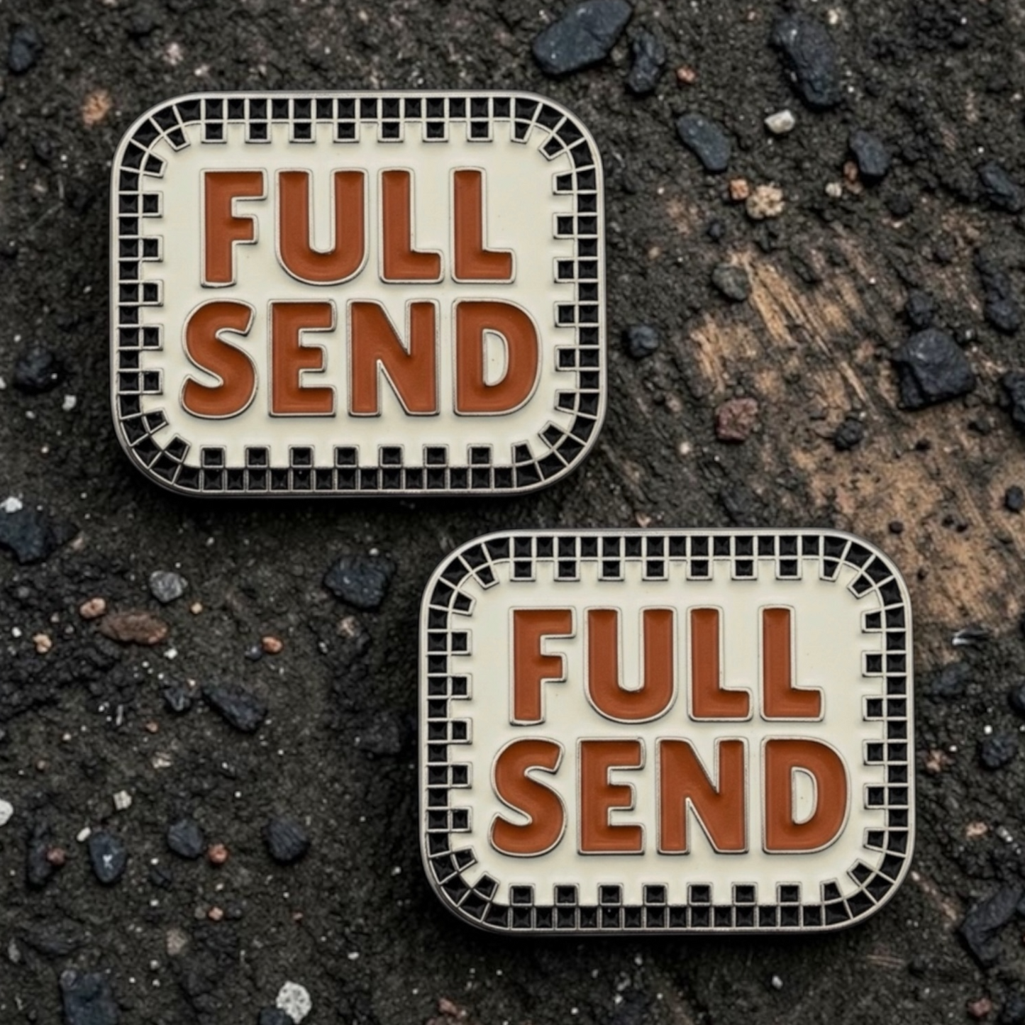 Full Send Number Pin Charms