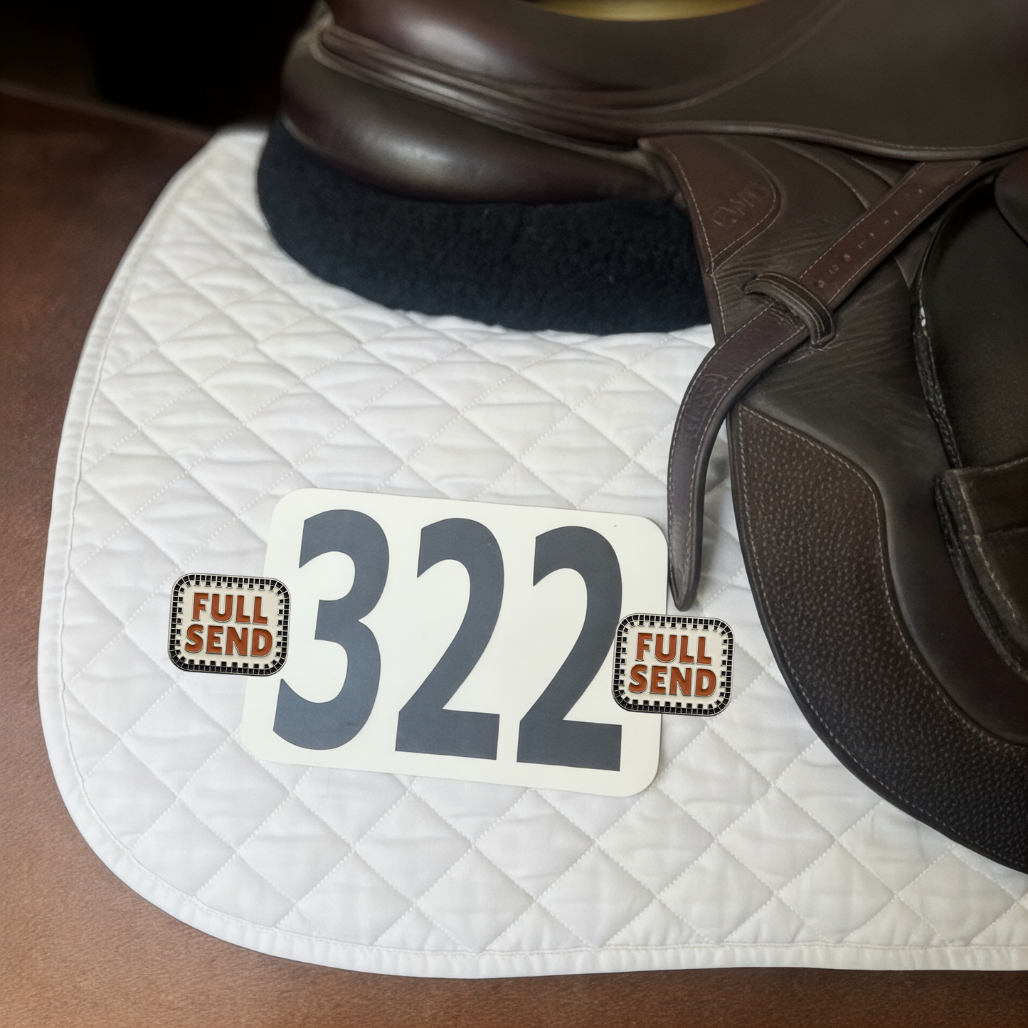 Full Send Number Pin Charms