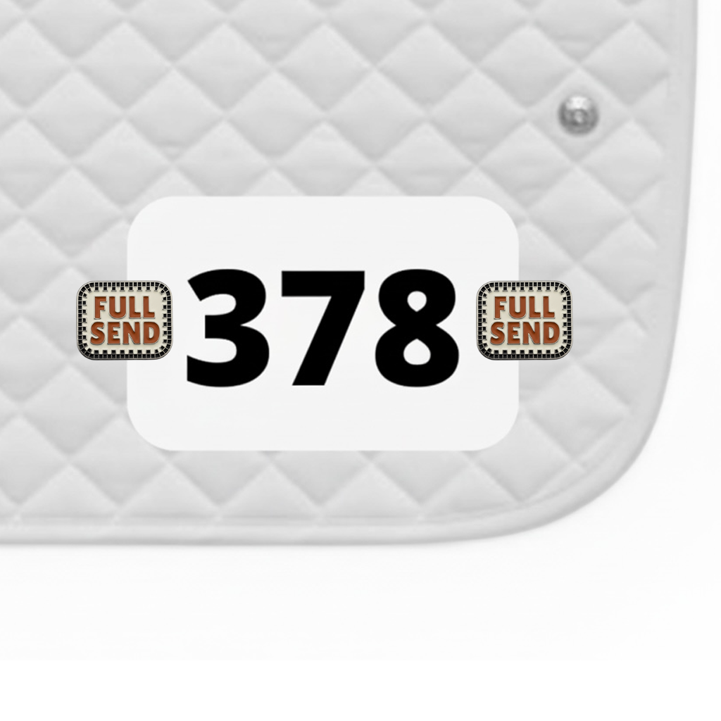 Full Send Number Pin Charms