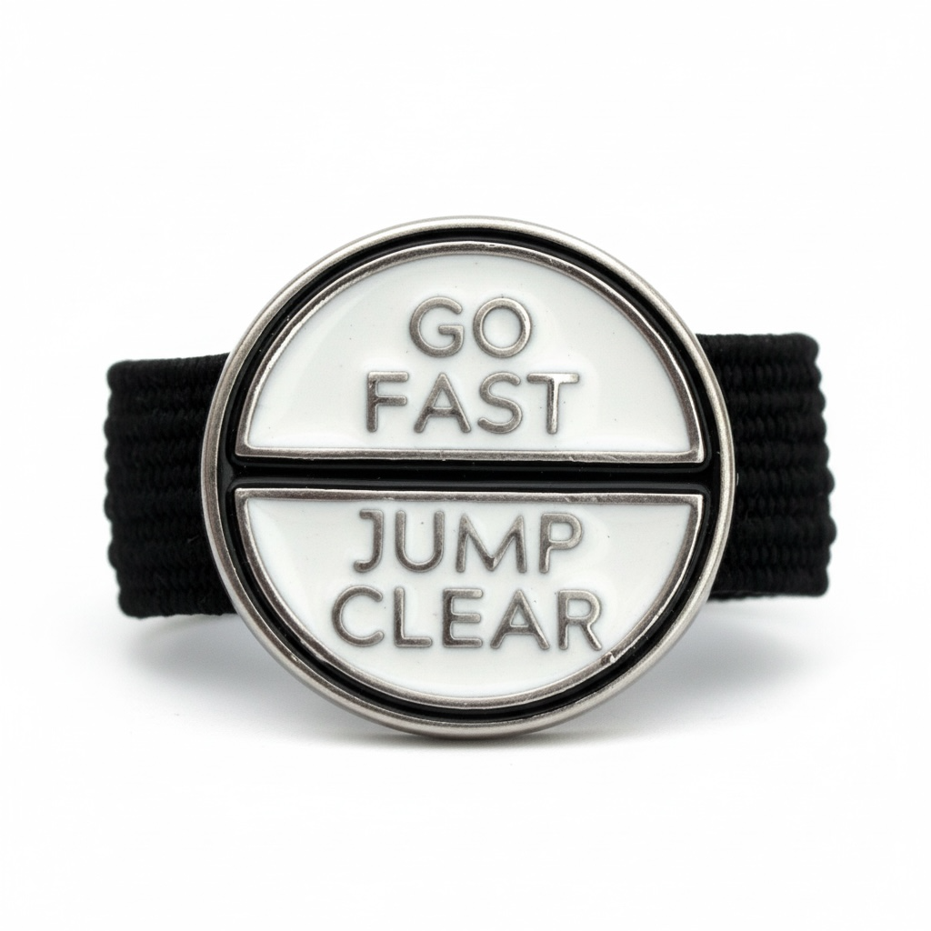 Go Fast Jump Clear Crop Charm