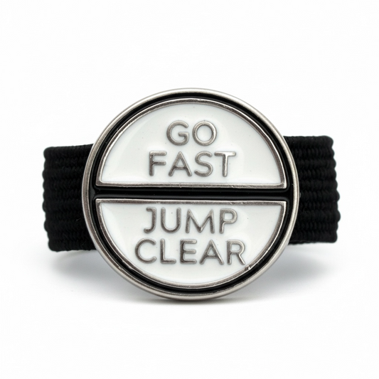 Go Fast Jump Clear Crop Charm