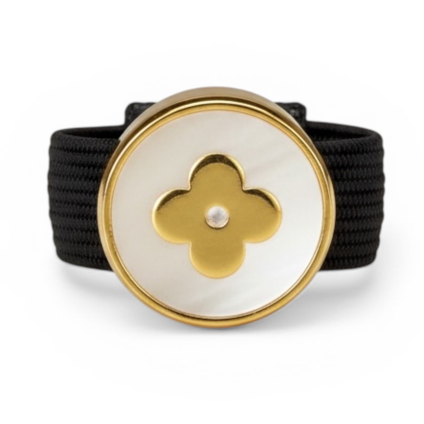 Gold/Cream Clover Crop Charm