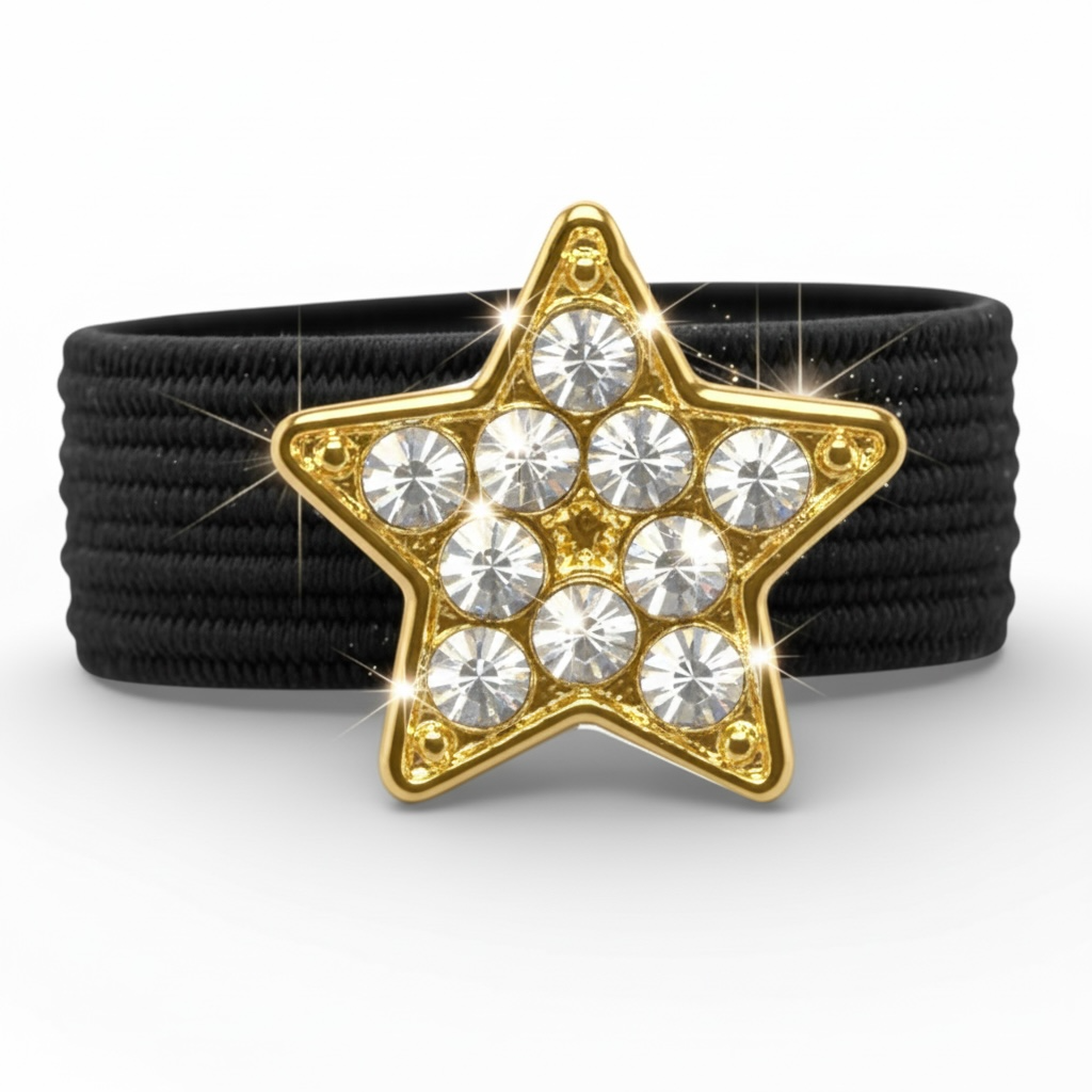 Gold Sparkly Star Crop Charm