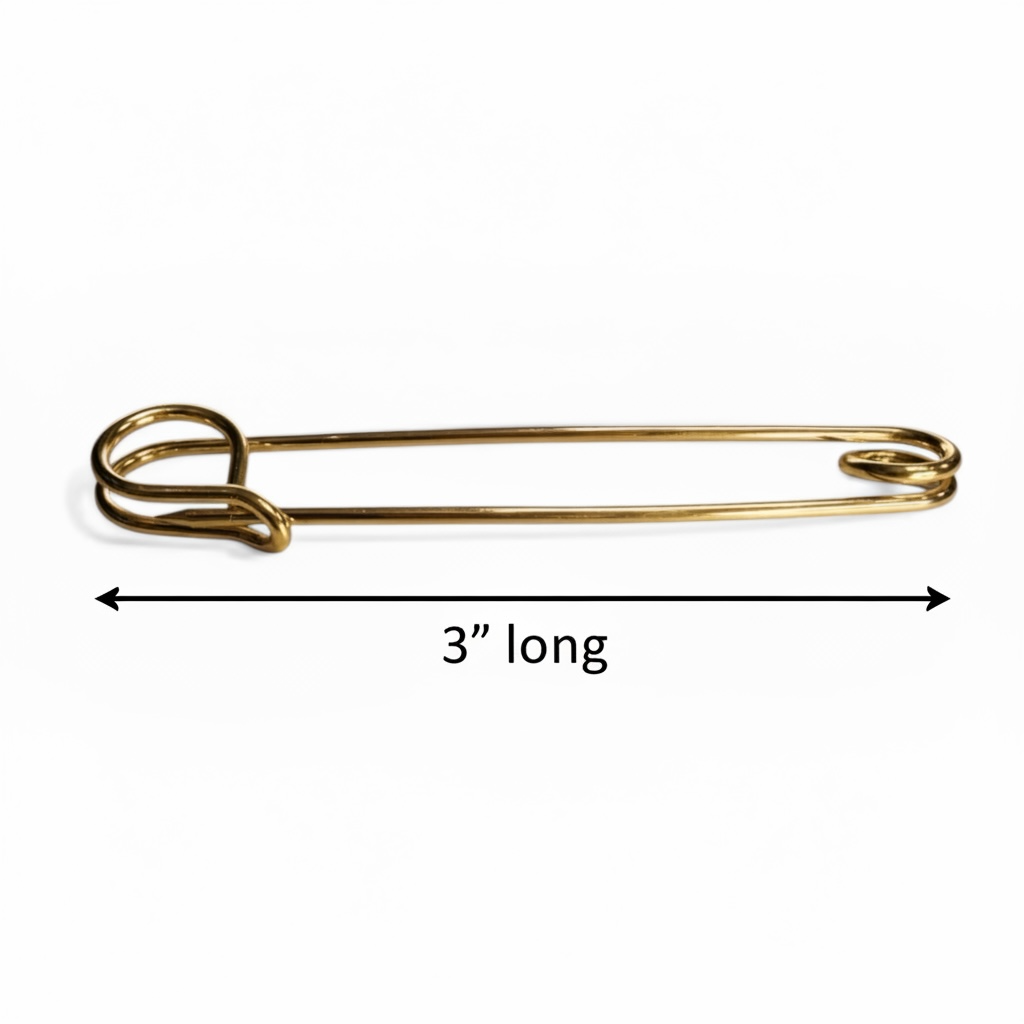 Golden Plain Traditional Stock Pin