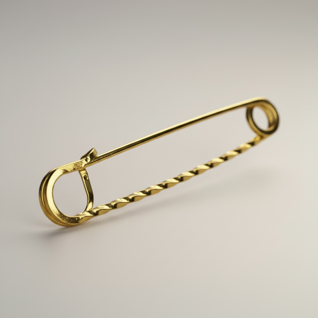 Golden Twisted Traditional Stock Pin