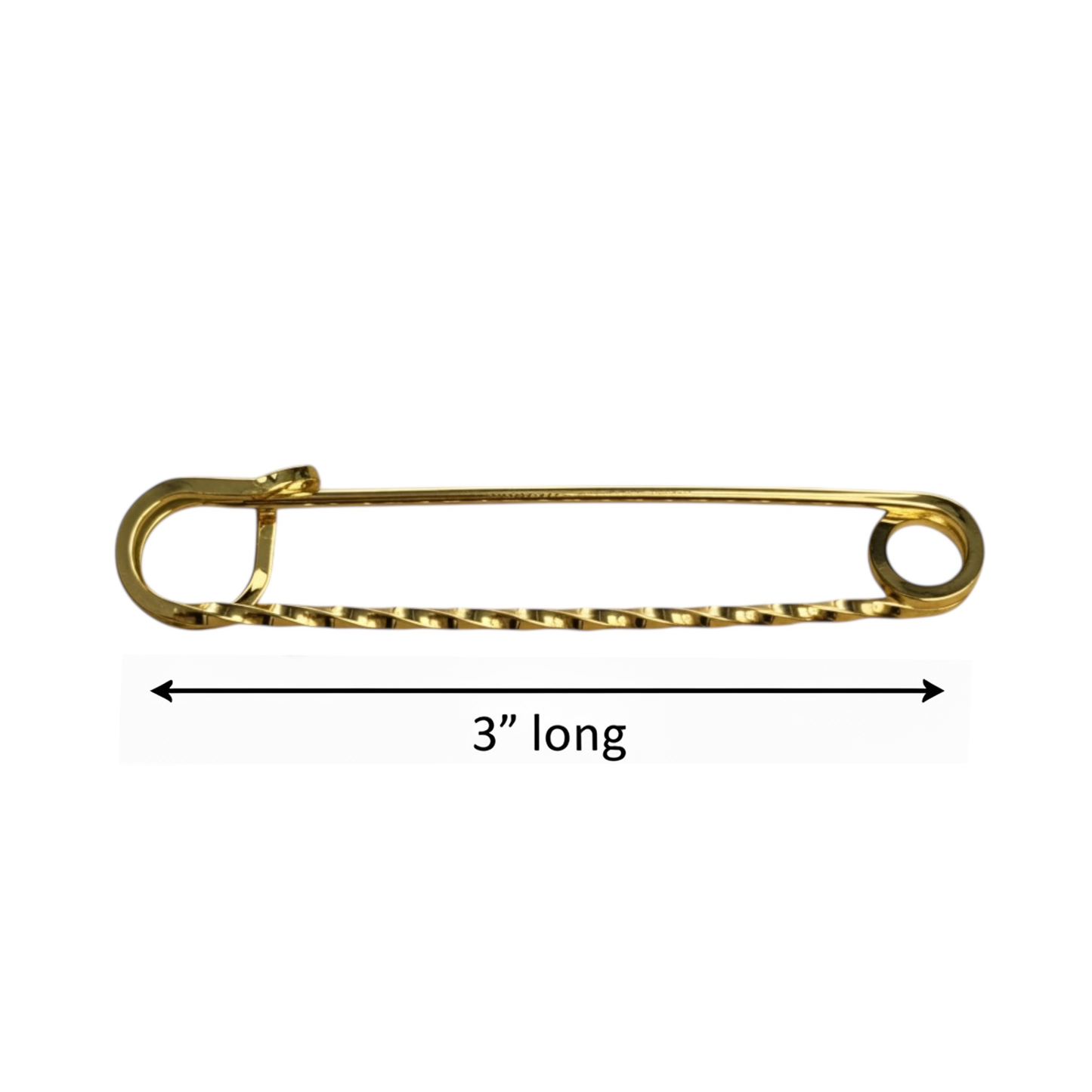 Golden Twisted Traditional Stock Pin