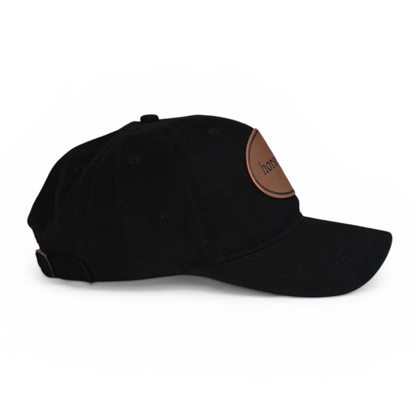 Horse Girl - Leather Patch Cotton Baseball Hat