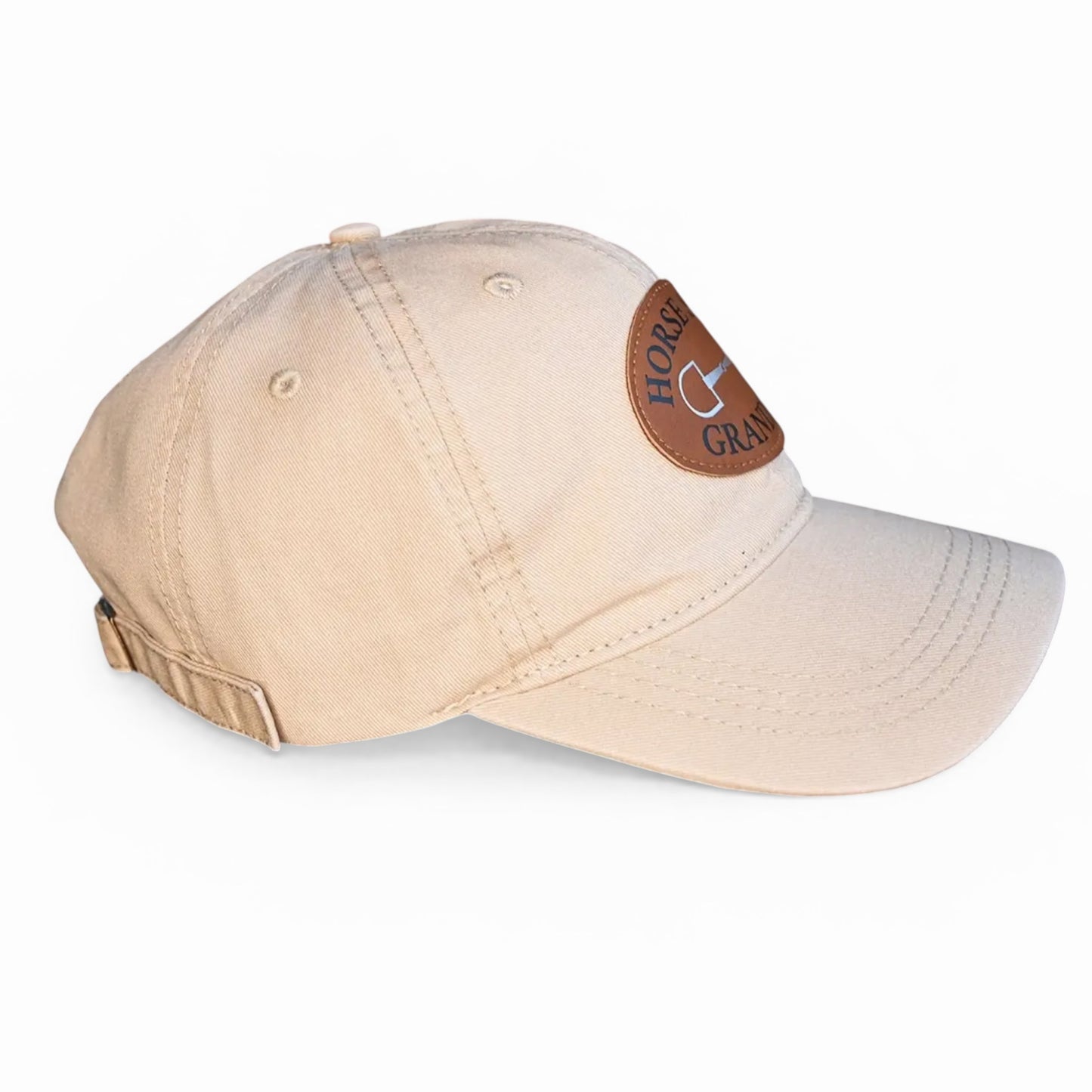 Horse Show Grandma - Leather Patch Cotton Baseball Hat