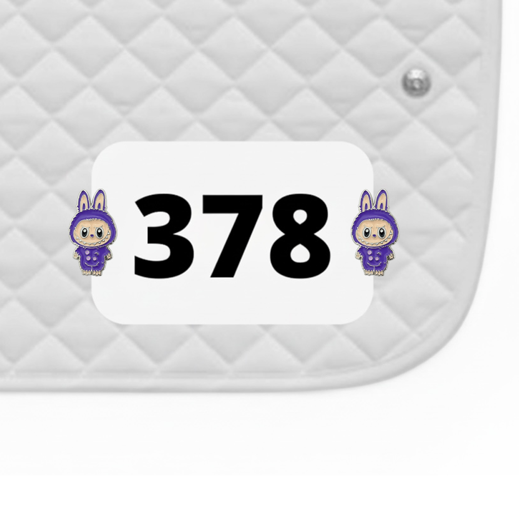 Labubu Number Pin Charms
