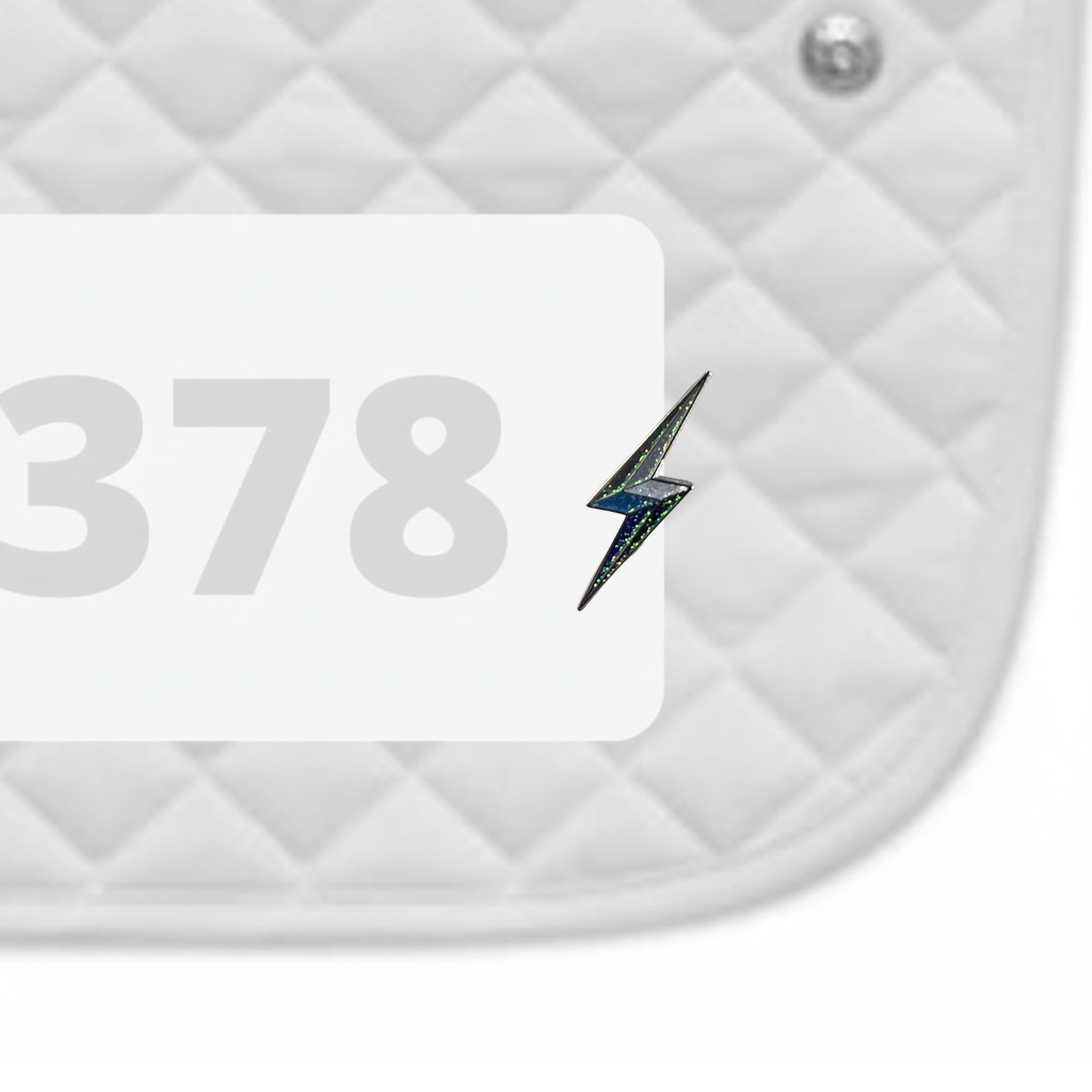 Lightning Bolt Number Pin Charms