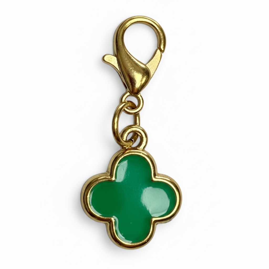 Lucky Clover Enamel Charm
