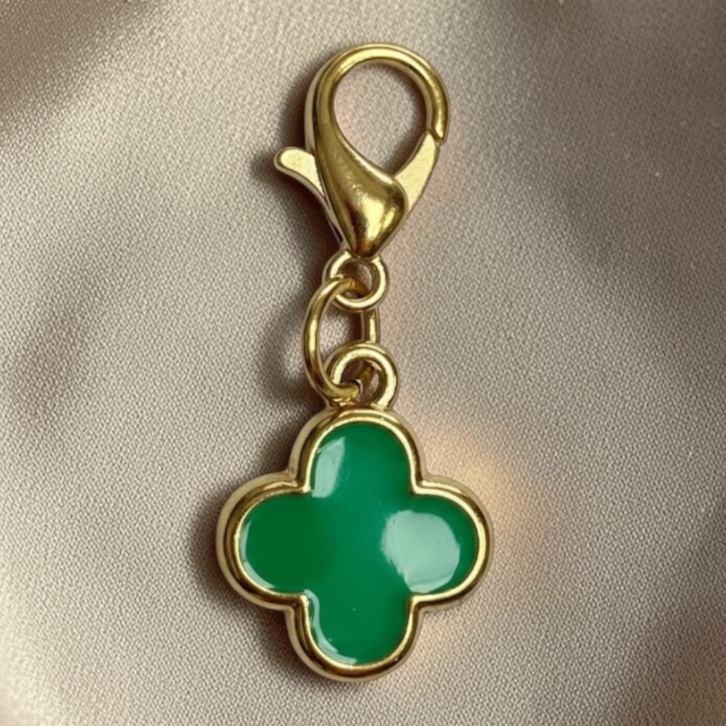 Lucky Clover Enamel Charm