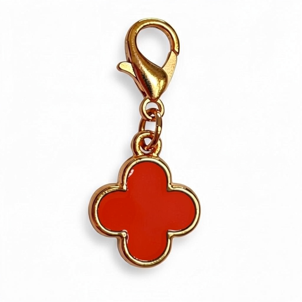 Lucky Clover Enamel Charm