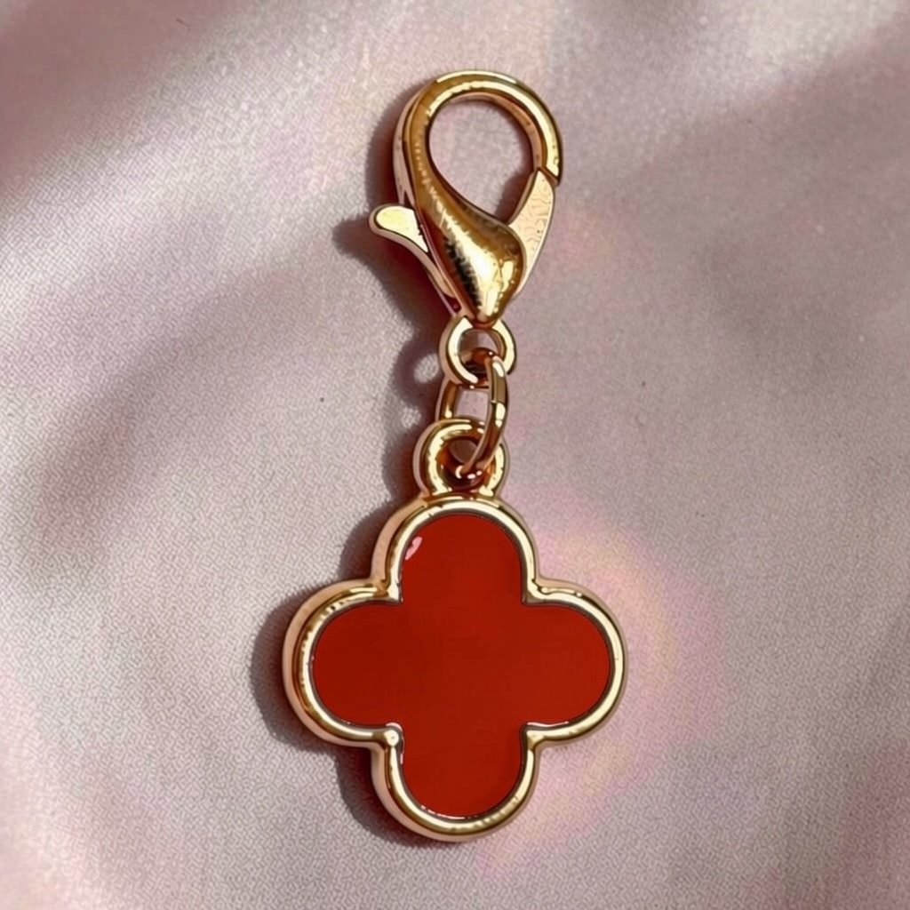 Lucky Clover Enamel Charm