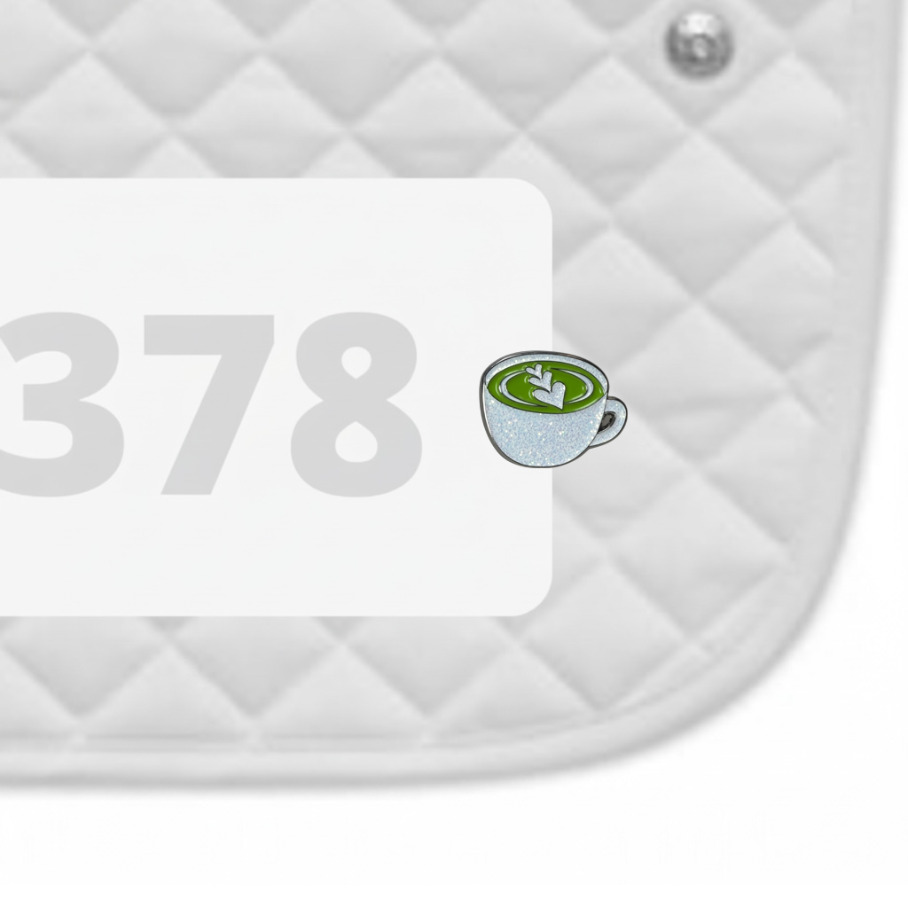 Matcha Number Pin Charms