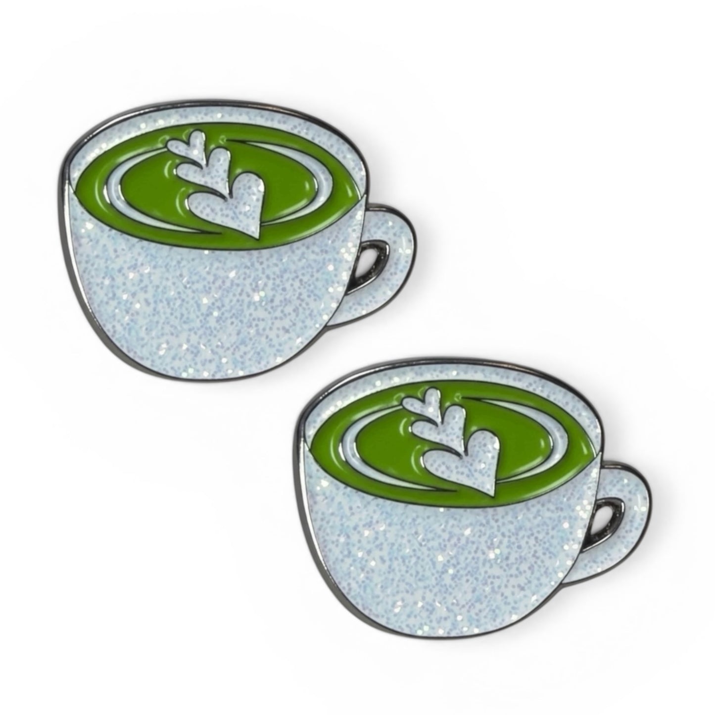 Matcha Number Pin Charms