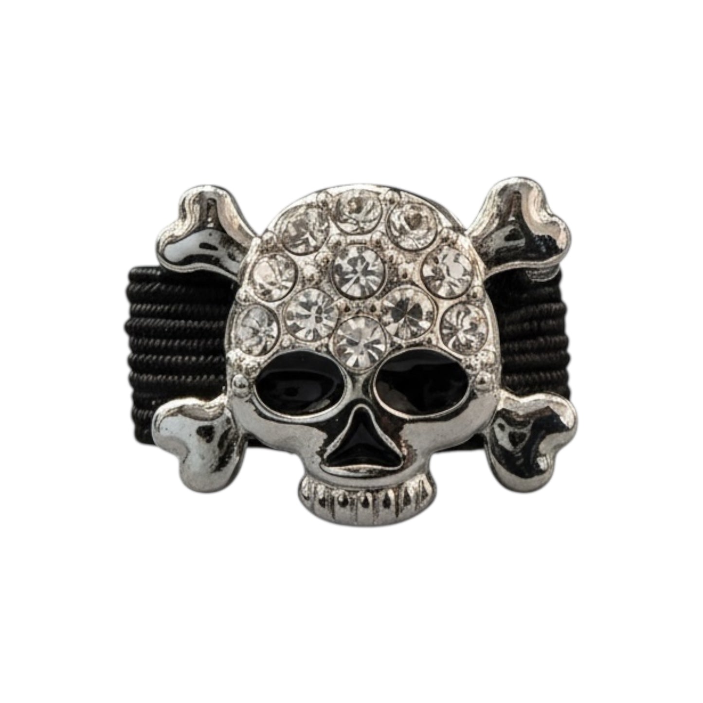 Rhinestone Skull Crop Charm