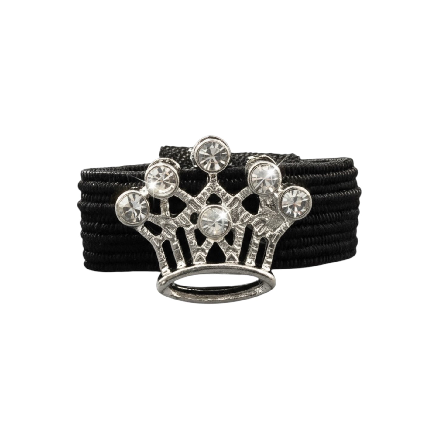 Silver Crown Crop Charm