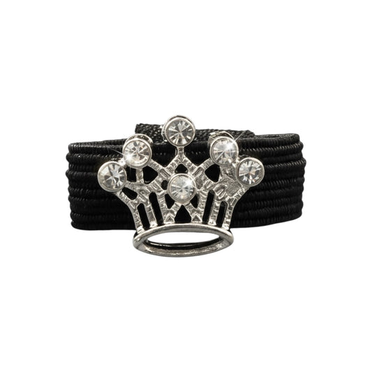 Silver Crown Crop Charm