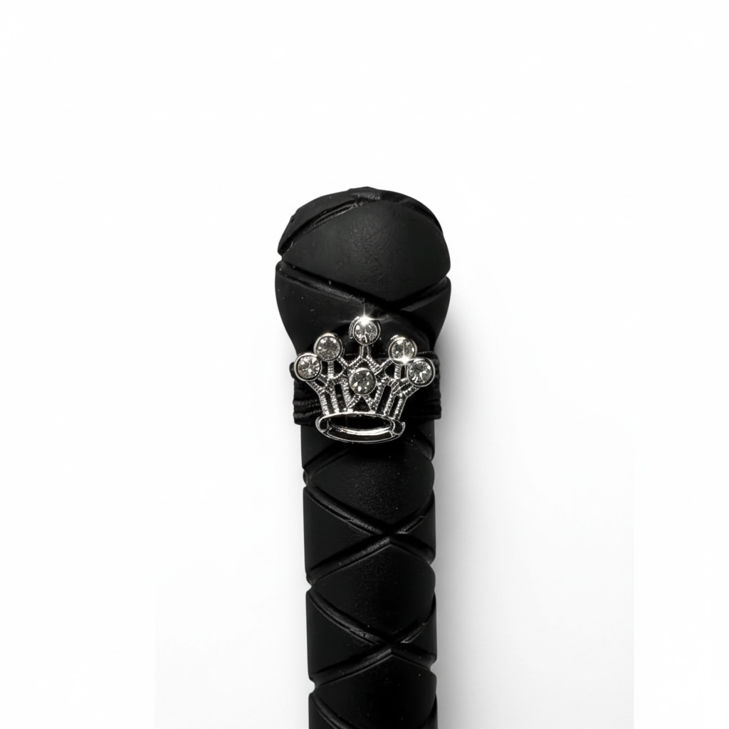 Silver Crown Crop Charm