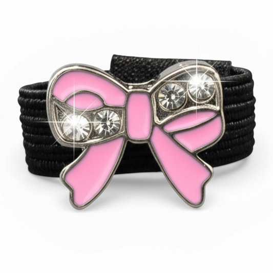 Pink Bow Crop Charm