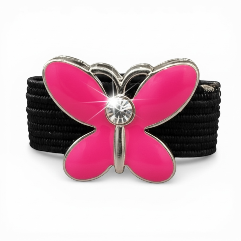Pink Butterfly Crop Charm