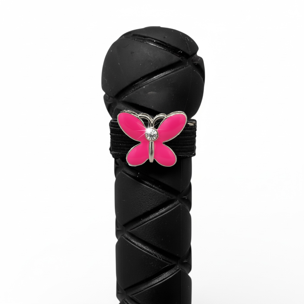 Pink Butterfly Crop Charm