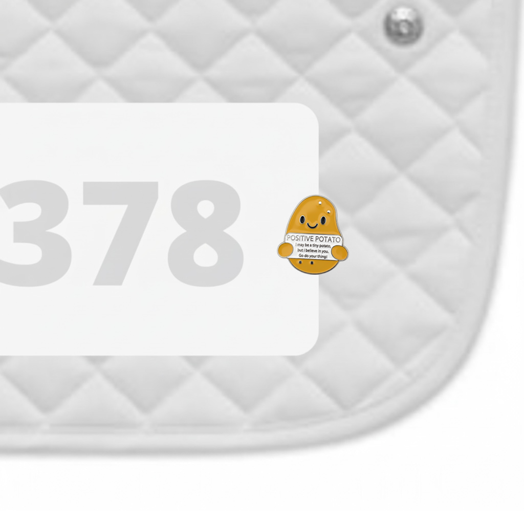 Positive Potato Number Pin Charms