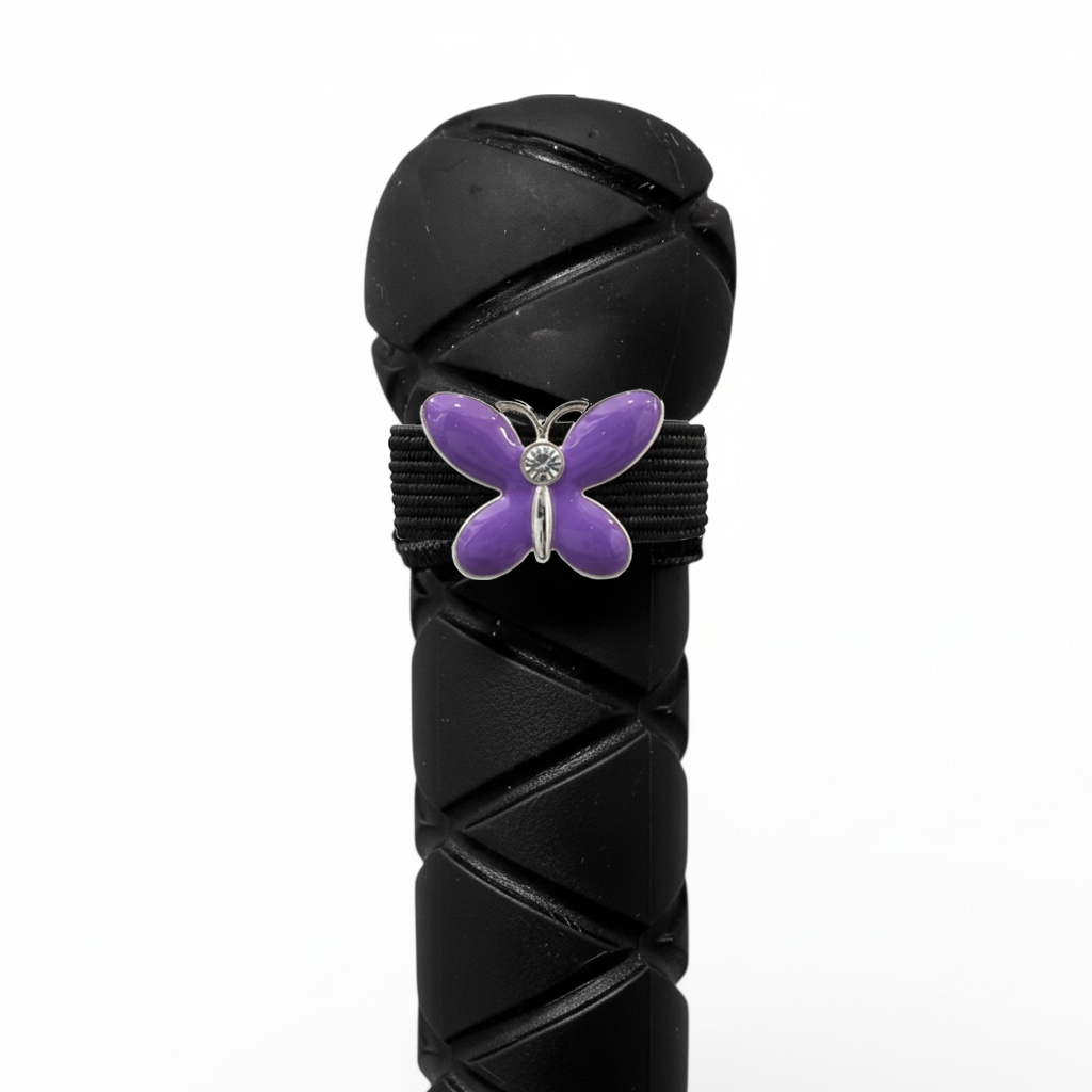Purple Butterfly Crop Charm