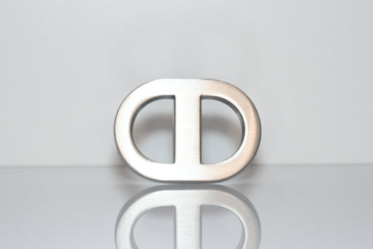 Brushed Silver Link Buckle